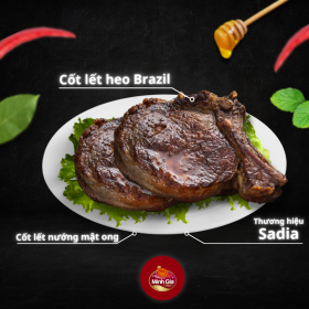 Cách nấu "Cốt lết heo nướng mật ong"