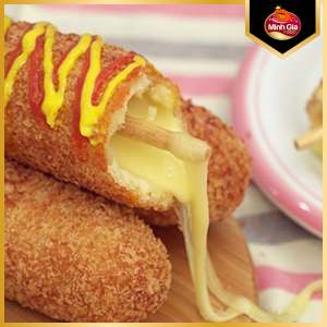 Corndog phô mai Hàn Quốc Đông Lạnh LC Foods - 630g
